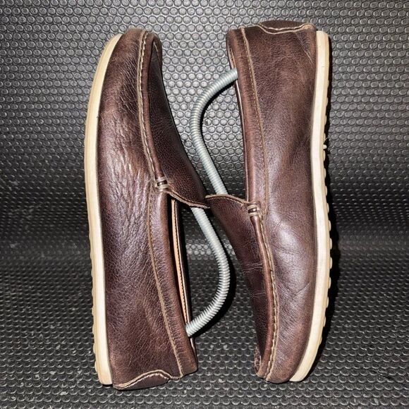 Allen Edmonds Turner Driving Loafers Slip On Brown Leather Shoes Mens Size 9.5D - Picture 5 of 8